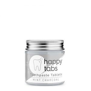 Tandpasta tabletten Mint Charcoal Fluoride Vrij - Happy Tabs