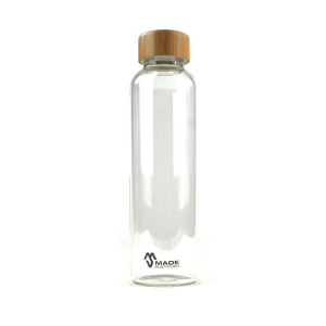 Waterfles Knight Glass Bamboo 550ml - Made Sustained