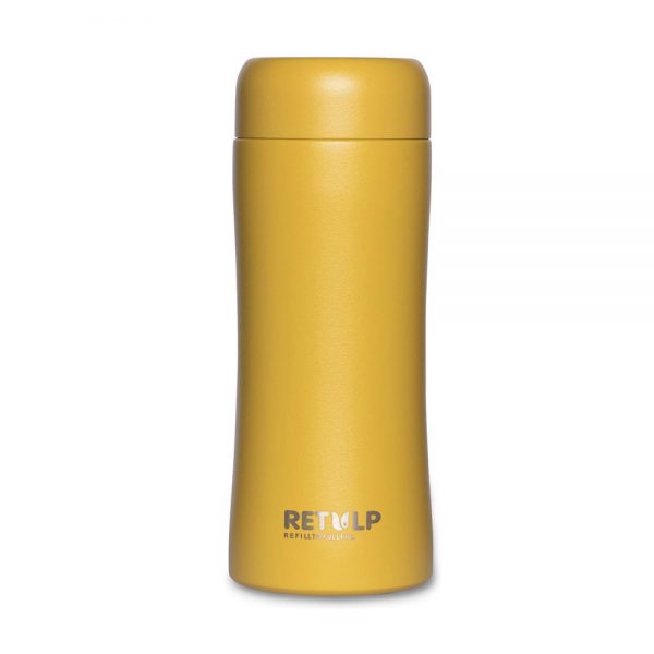 Thermosfles Tumbler Thermos Happy Yellow 300 ml - Retulp