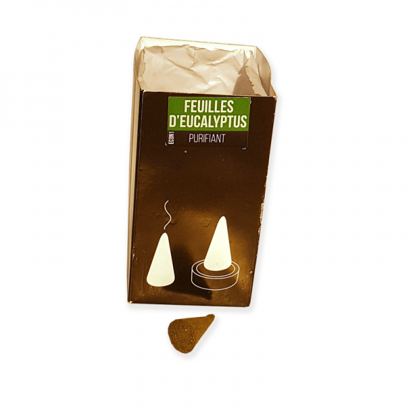 Wierook Kegeltjes Feuilles d’eucalyptus (8x) - Ecological Incense