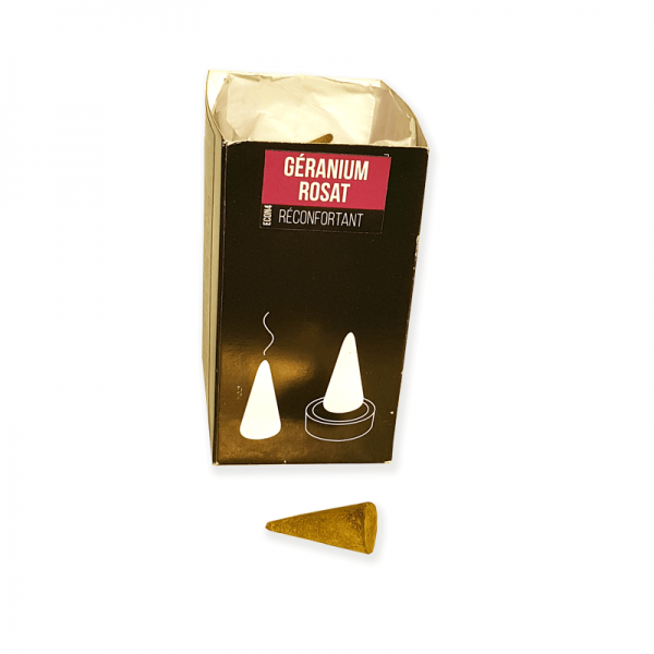 Wierook Kegeltjes Géranium rosat (8x) - Ecological Incense