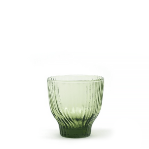 Glas Tumbler Amnis Green 250ml (Loodvrij Kristal) - Kinta
