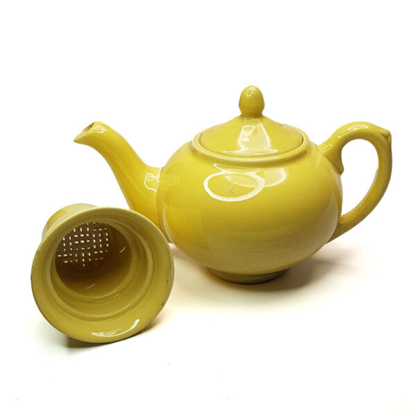 Vintage Koffiepot met Filter Keramiek Geel 250ml - Plazuid