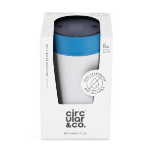 Koffiebeker 227ml Krijt en Pacifisch blauw - Circular&Co.