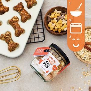 DIY Woof Bake Barkies snack voor hond - Pineut