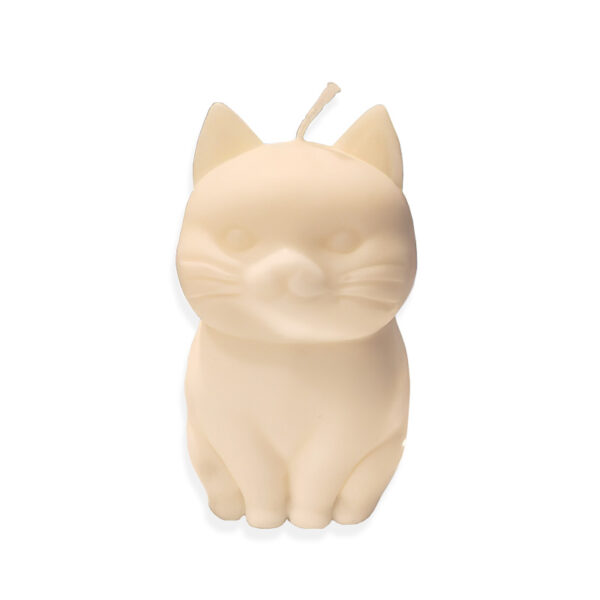 Deze kaars in de vorm van een Katje van "MY-light ecocandles" is hand gegoten en gemaakt van Raapzaad Was. Raapzaad Was brandt schoner dan paraffine kaarsen, is vegan en is biologisch afbreekbaar.