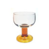 Vintage Wijnglas Amber Voet Dik - Luminarc France