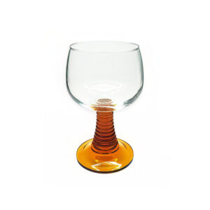 Vintage Wijnglas met Amber Kleur Voet 250ml - Roemer