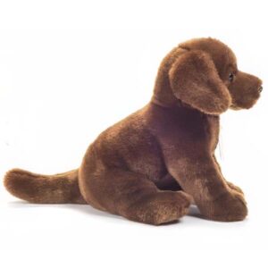 Labrador zittend donkerbruin 25 cm – Teddy HERMANN