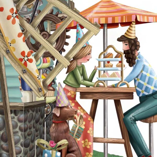 3D Pop-Up Kaart - The Windmill Tea Shop