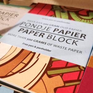 Notitieblok met pen - Pondje Papier