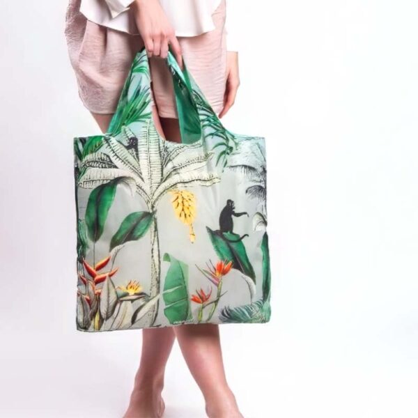 Opvouwbare Tas Tropical Leaves - Ecozz