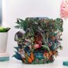 3D Pop-Up Kaart - The Jungle