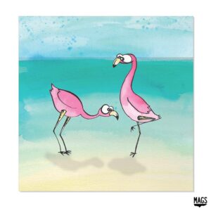 Wenskaarten - Flamingo