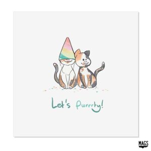 Wenskaarten - Let's purrrty