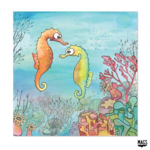 Wenskaarten - Zeepaardjes