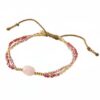 Armband Goudkleurig Shining Rozenkwarts - A Beautiful Story