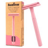 Safety Razor Metal PINK - Bambaw