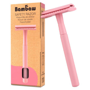 Safety Razor Metal PINK - Bambaw