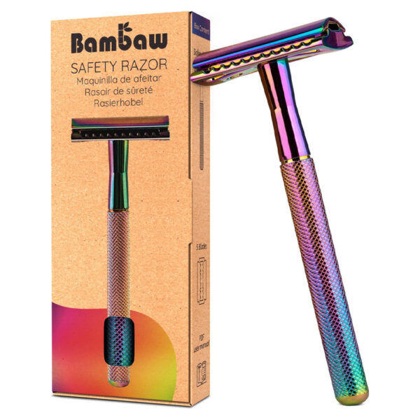 Safety Razor Metal RAINBOW - Bambaw
