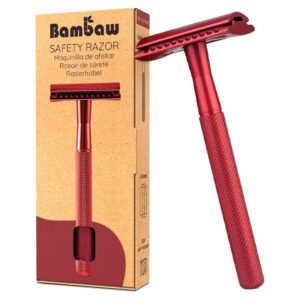 Safety Razor Metal RED - Bambaw
