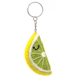 Sleutelhanger Veggies Lime van Vilt - Black Yak