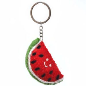 Sleutelhanger Veggies Watermeloen van Vilt - Black Yak