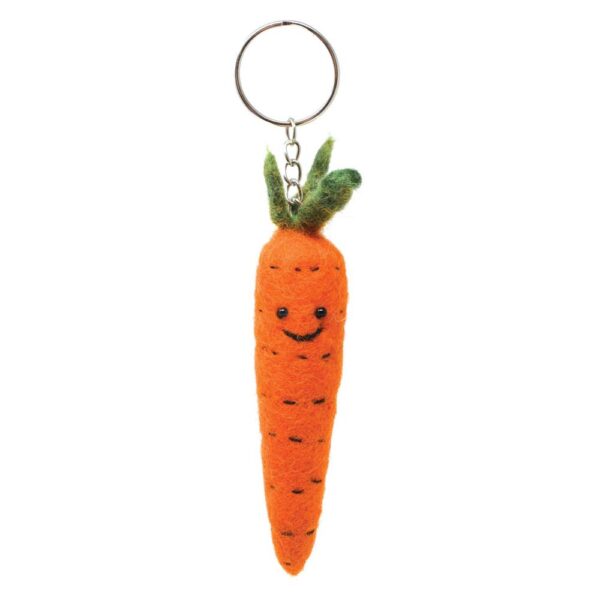 Sleutelhanger Veggies Wortel van Vilt - Black Yak