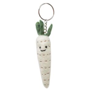 Sleutelhanger Veggies Pastinaak van Vilt - Black Yak