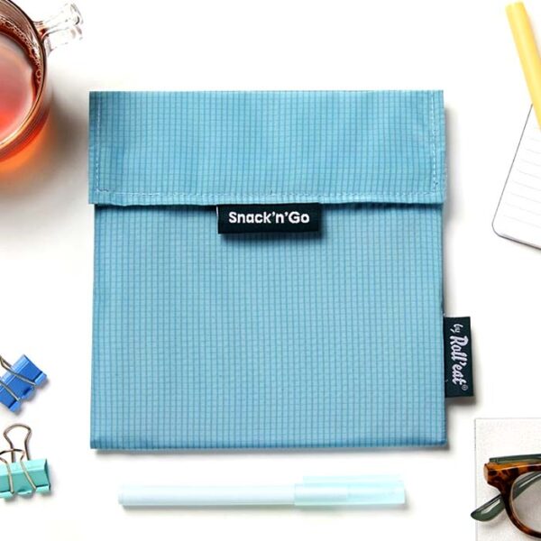 Snackzakje Snack'n'Go Active Blue Grey - Roll'eat