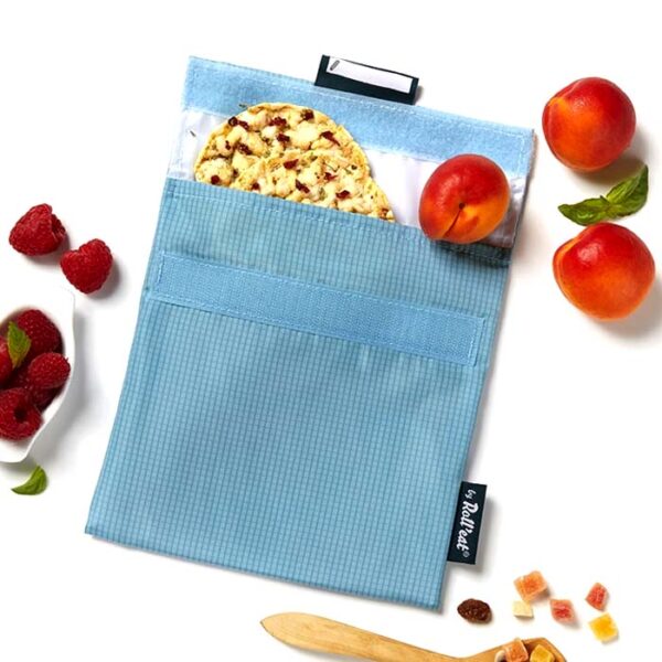 Snackzakje Snack'n'Go Active Blue Grey - Roll'eat