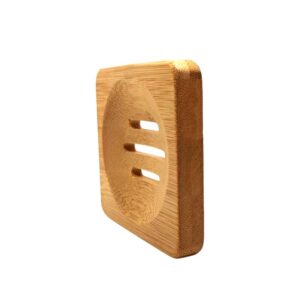 Zeepbakje Bamboe Vierkant