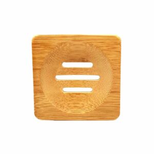 Zeepbakje Bamboe Vierkant