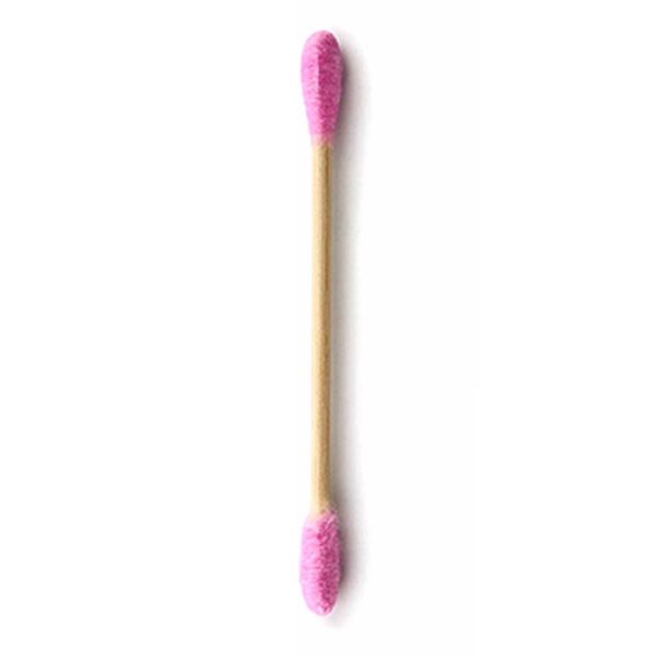 Wattenstaafjes Bamboo bio-katoen 100pcs Pink - The Humble Co