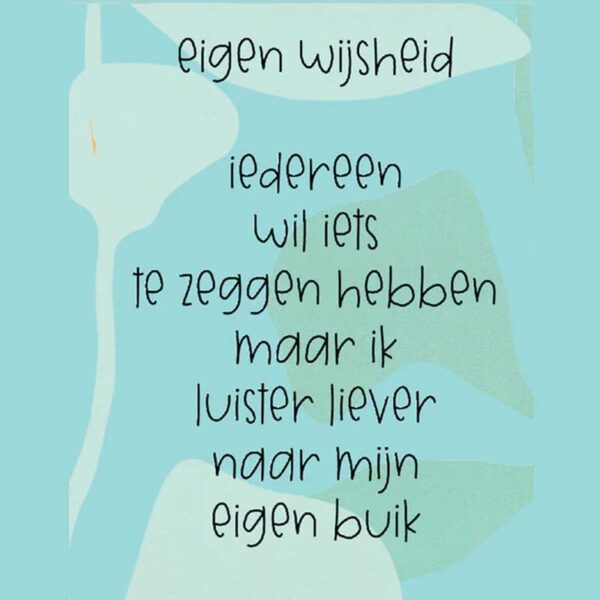 Boekenlegger Eigen wijsheid - Veronzinsels