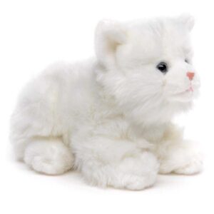 Kat liggend wit 20cm (Lengte) - Uni-Toys