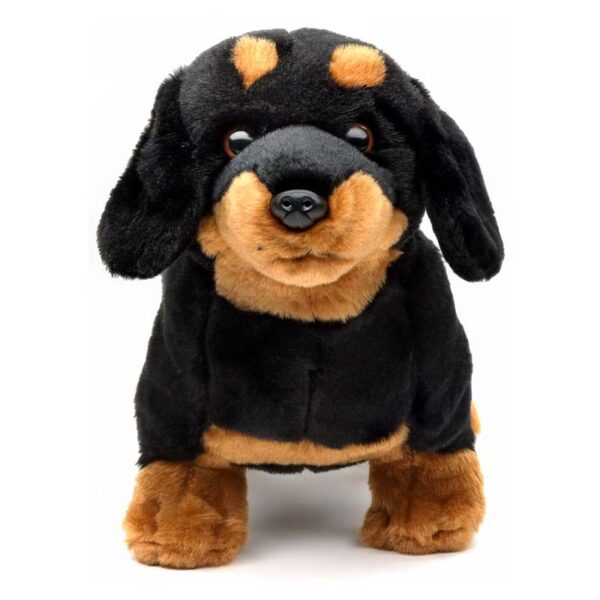 Teckel staand zwart-bruin 28 cm (lengte) - Uni-Toys