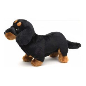 Teckel staand zwart-bruin 28 cm (lengte) - Uni-Toys