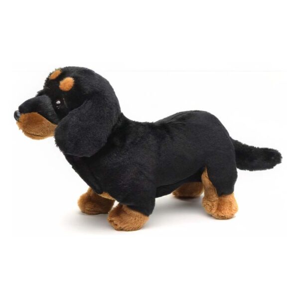 Teckel staand zwart-bruin 28 cm (lengte) - Uni-Toys