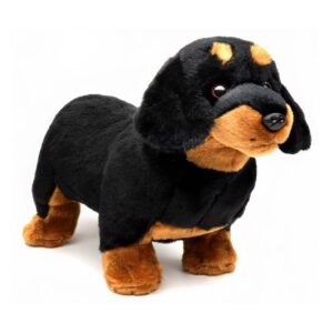 Teckel staand zwart-bruin 28 cm (lengte) - Uni-Toys