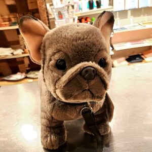 French Bulldog wit 26cm (lengte) - Uni-Toys