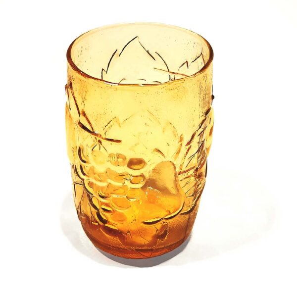 Vintage Karaf Set Amber Fruitmotief 1,5 liter