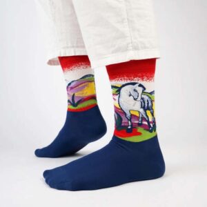 Blue Horse I - Kunstsokken