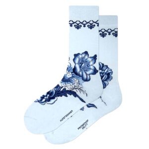 Delfts Blauw Bloemen - Kunstsokken