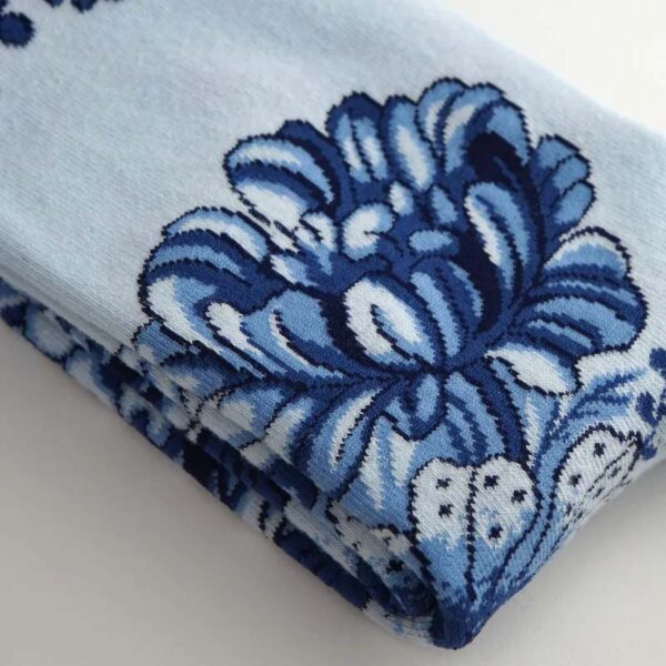 Delfts Blauw Bloemen - Kunstsokken