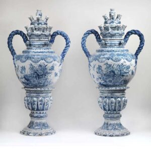 Delfts Blauw Bloemen - Kunstsokken