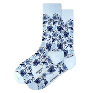 Delfts Blauw Vogels en Insecten - Kunstsokken