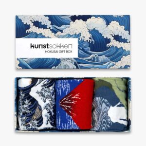 Hokusai Gift Box 3-Pack - Kunstsokken