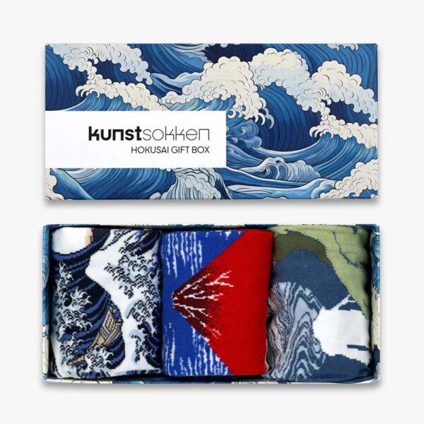 Hokusai Gift Box 3-Pack - Kunstsokken