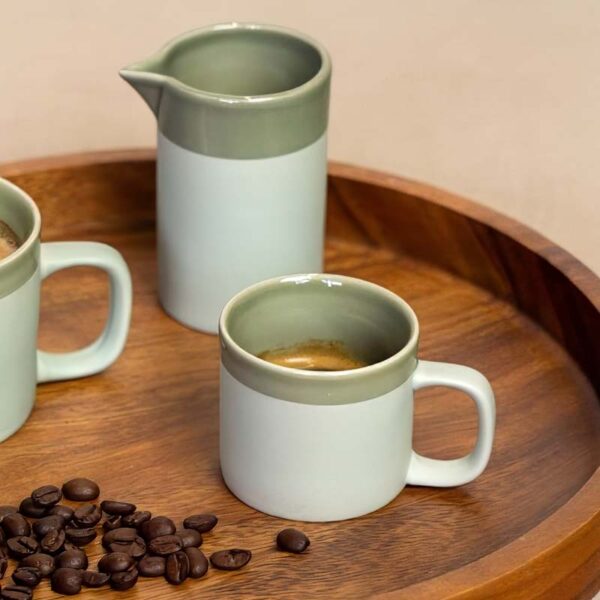 Kop XS met oor Mat with Band Celadon 95ml - Kinta